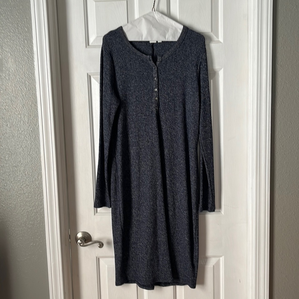 Gap maternity long sleeve ribbed knit dress